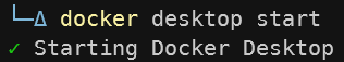 docker desktop start